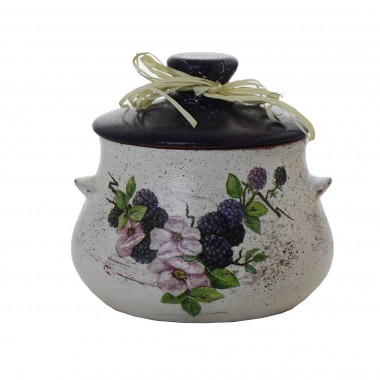 Сахарница с крышкой «Ежевика»